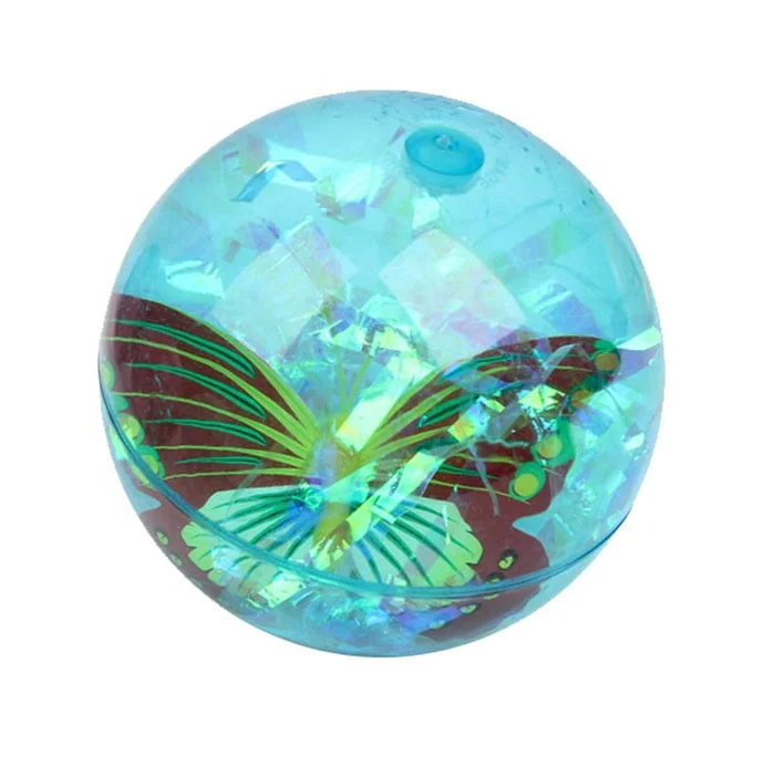 Designs Logo Printing Flashing LED Bounce Ball With Water Inside