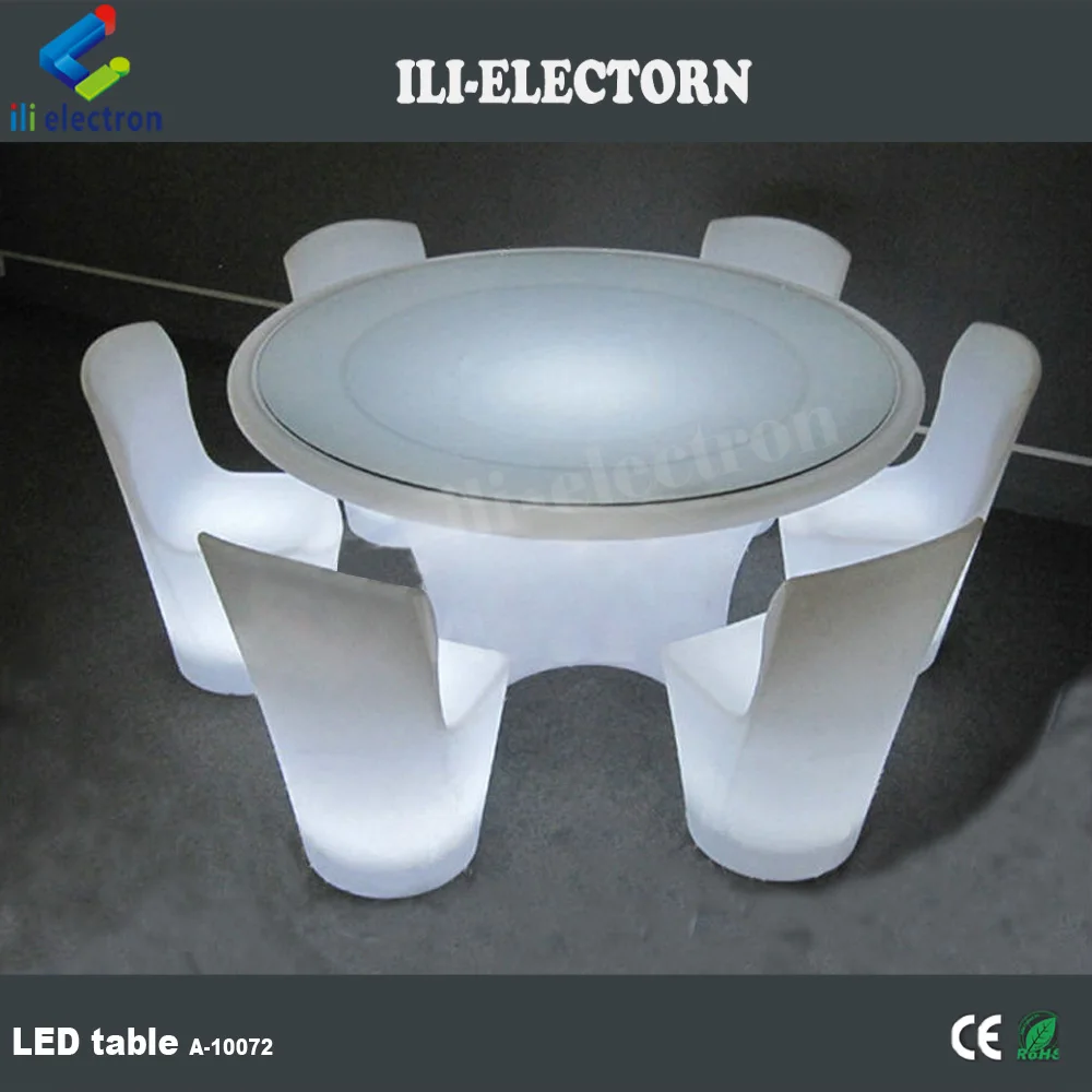 electronic poker table led bar furniture glowing table LED furniture table