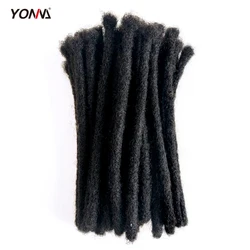 Yotchoi Factory Direct Sales Twist Braids Human Hair Dreadlock Extensions Full Handmade 0.4cm/0.8cm Width For Man/Women