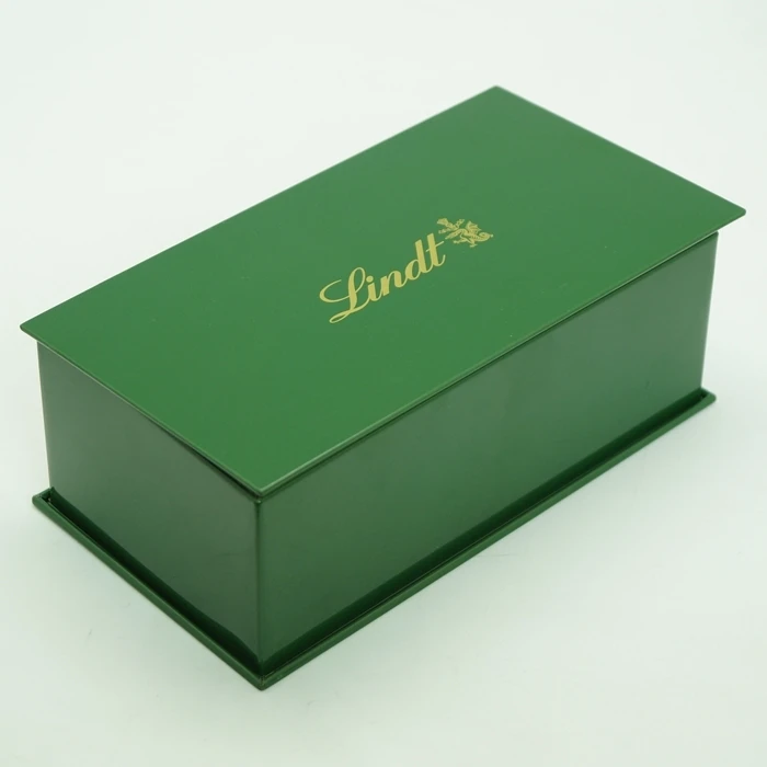rectangular metal tin boxes with hinged lid for Packaging