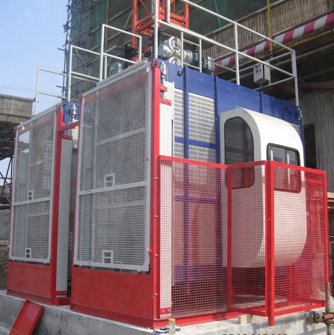 Rack And Pinion Mast Lifting Construction Elevator Material Hoist