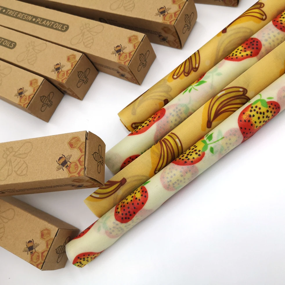 2021 Органическая, полностью натуральная, Экологически чистая, Нетоксичная, небиоразлагаемая, многоразовая альтернатива пластиковой пищевой пленке пчелиного воска