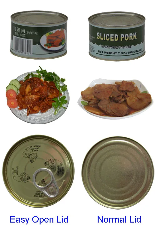 
Canned Food Ready to Eat Meals Canned Sliced Pork in Szechuan Style 
