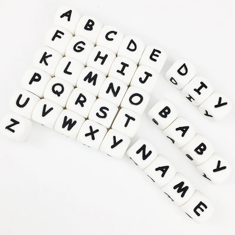 Детские Жевательные силиконовые резиновые алфавитные буквы из материалов пищевого класса