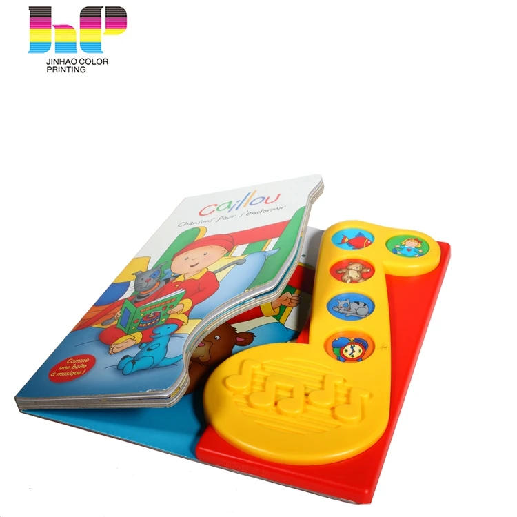 Children Learn Sound Books with Music Model Button for Kids Offset Printing Quality Eco-friendly Paper Offset Paper Hard Cover