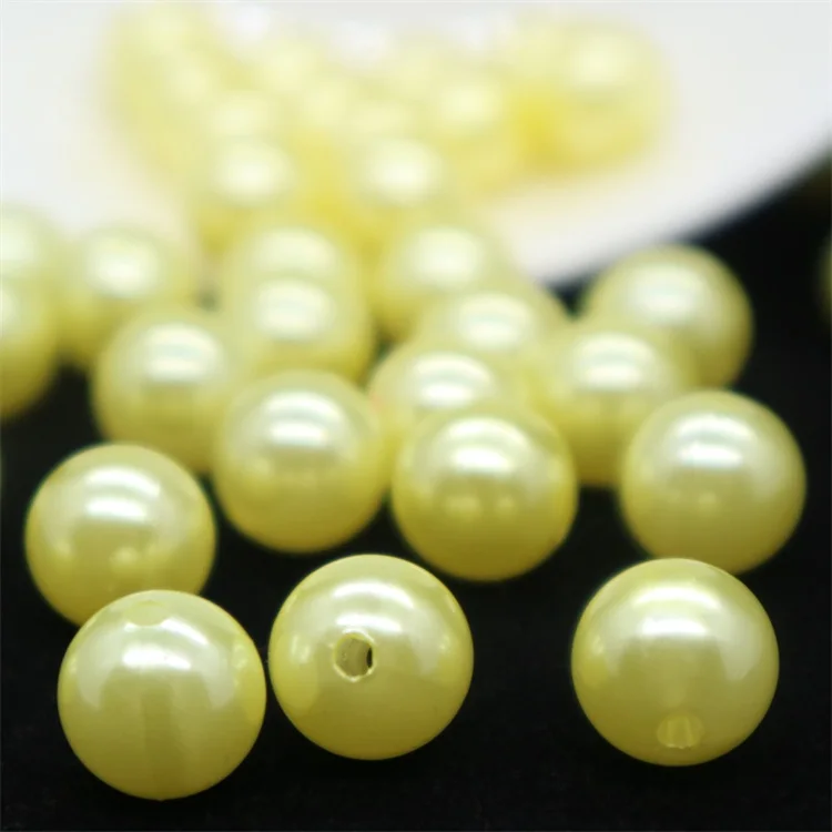 Hot sale 8mm round abs plastic pearls for decoration