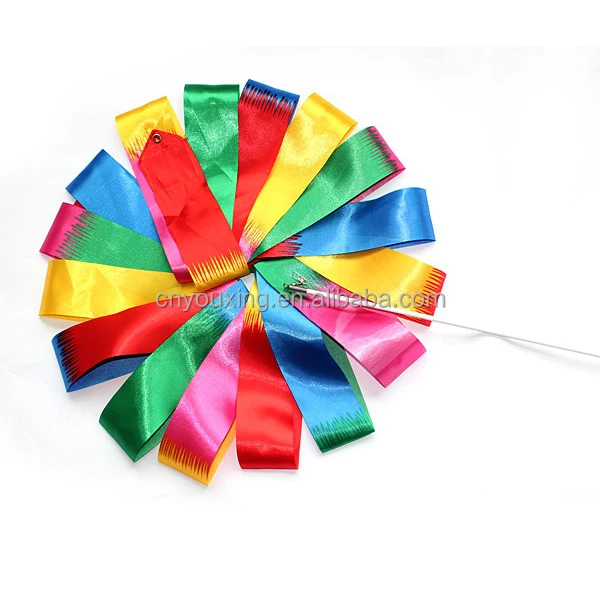 Стример скручивающийся стержень палка танцевальная лента художественная гимнастическая