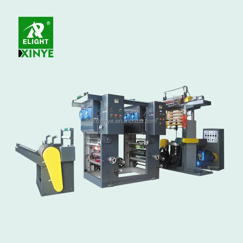 Custom-made 600-3000mm  polyethylene nylon hdpe ldpe plastic film blowing machine with online printer