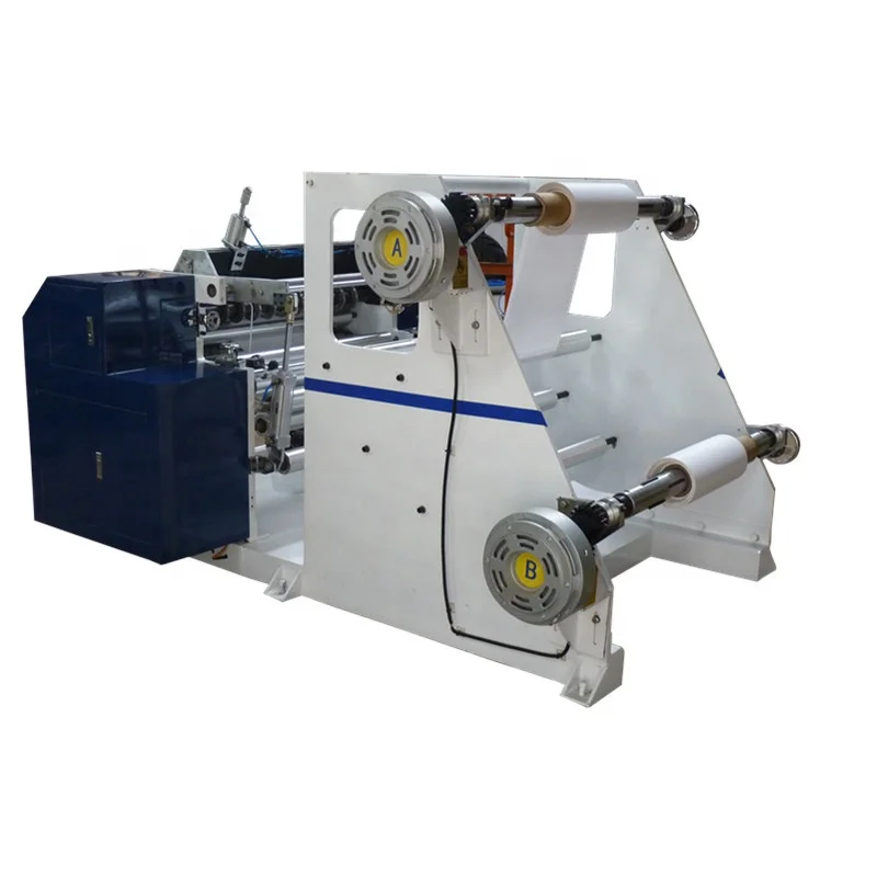 Fully automatic thermal POS ATM paper roll slitting rewinding Machine