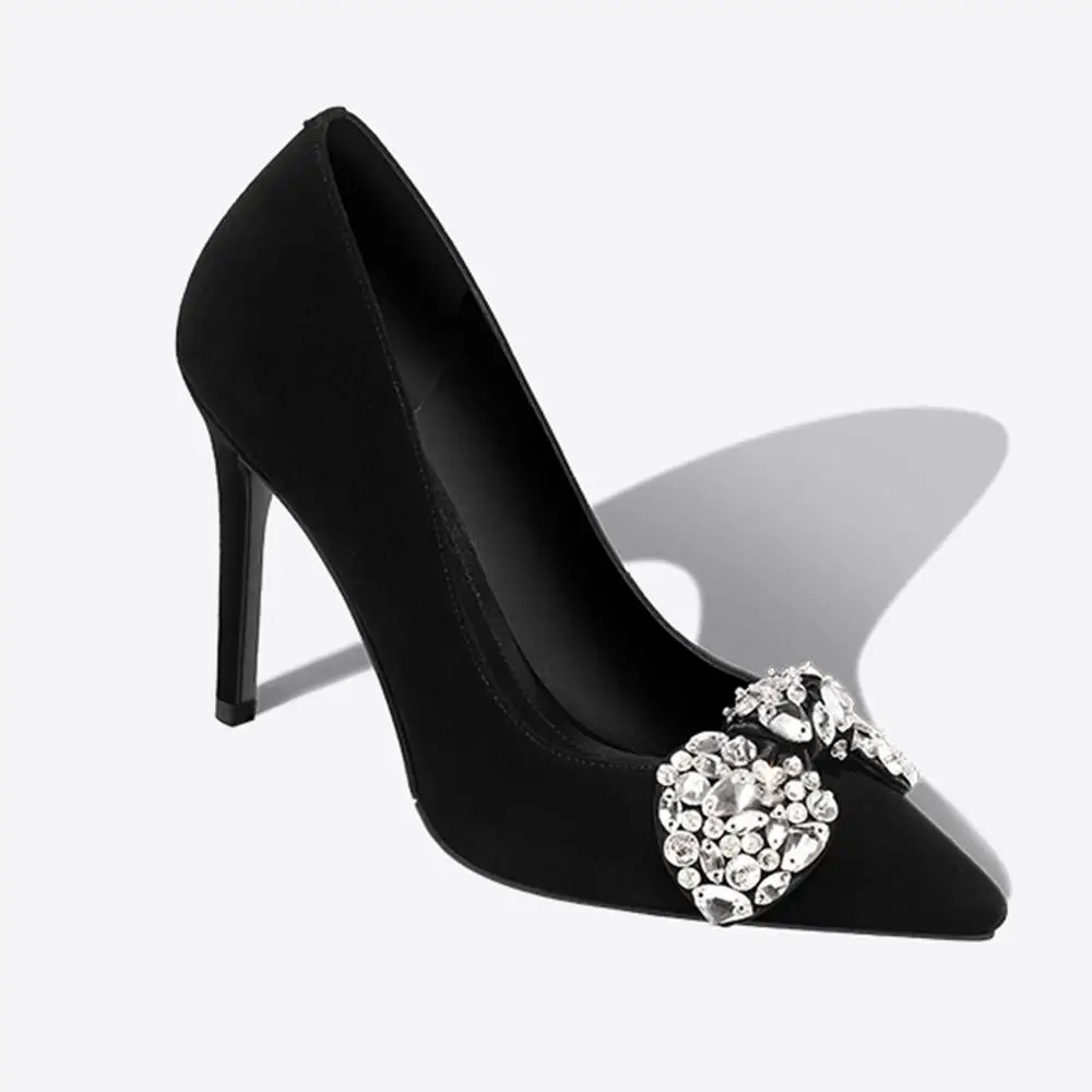 Hand Made 2020 Factory Brand Crystal Evening Shoes Rhinestone Stiletto Heel Wedding Shoe Women