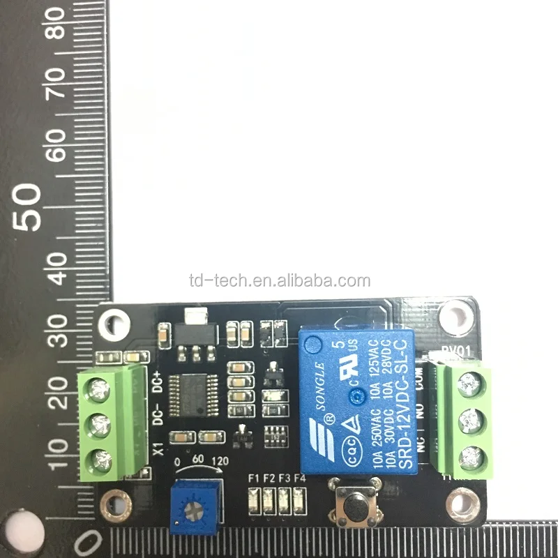 Taidacent 0.1-120S 5V 12V 24V 555 Timer Delay Self-locking Trigger Relay Module