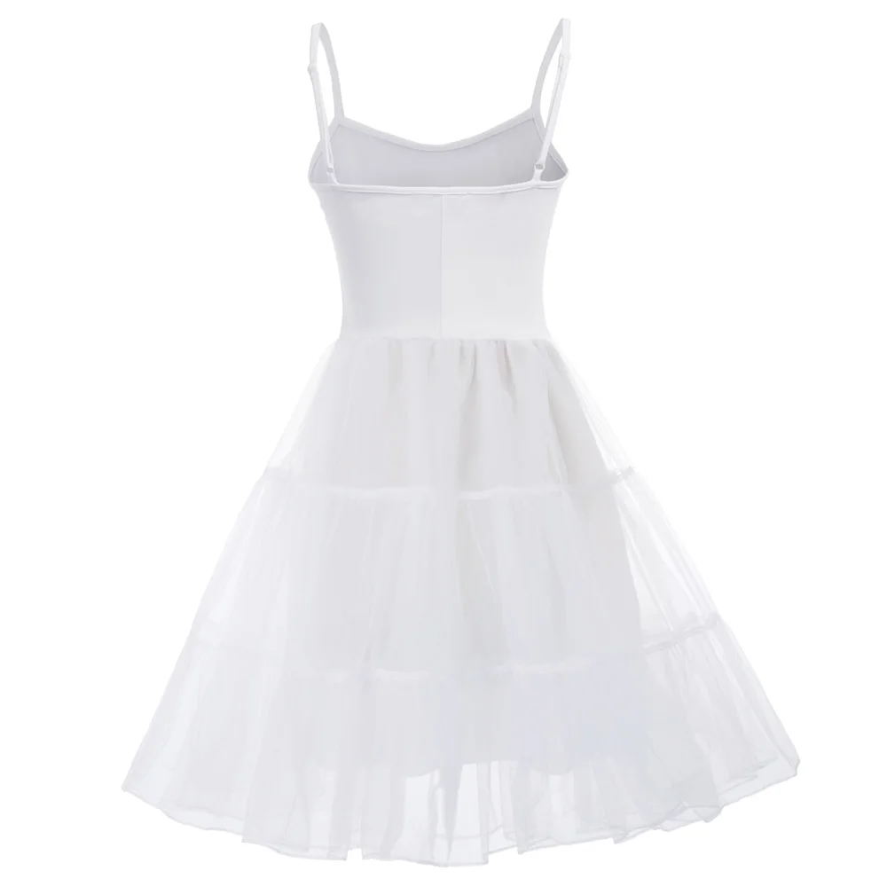 Grace Karin 2-Layer Voile Vintage Petticoat Under Dress Women Spaghetti Strapped Dress