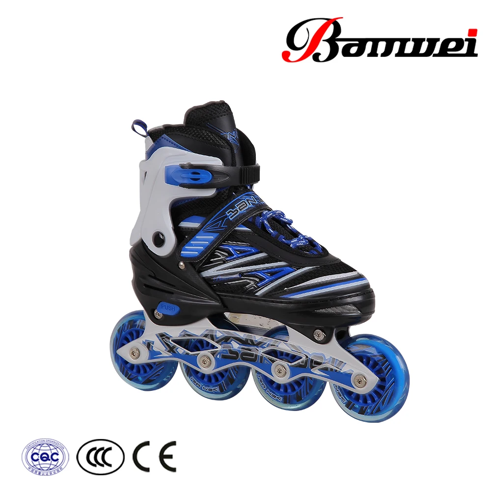 Top Quality Cheap Price for Sale Durable Adjustable Safe Speed 4 PU Wheels LED Light Flashing Roller Inline Skates