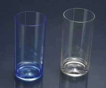 
Classic kitchen drinkware BPA Free drink water cup with colored base custom color plastic juice cups 