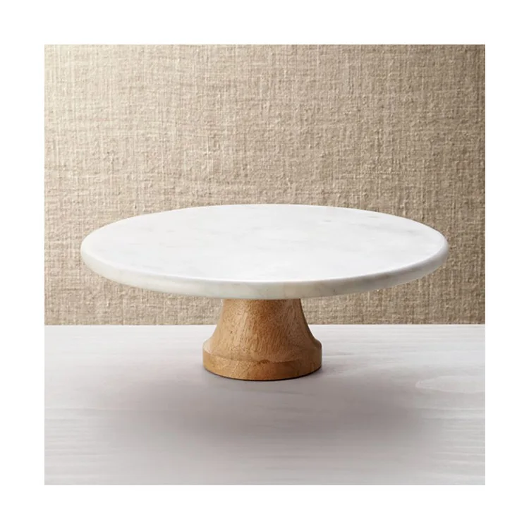 Декоративная Кухня, оптовая продажа, белая закуска, сервировочный мраморный поднос с деревянной основой