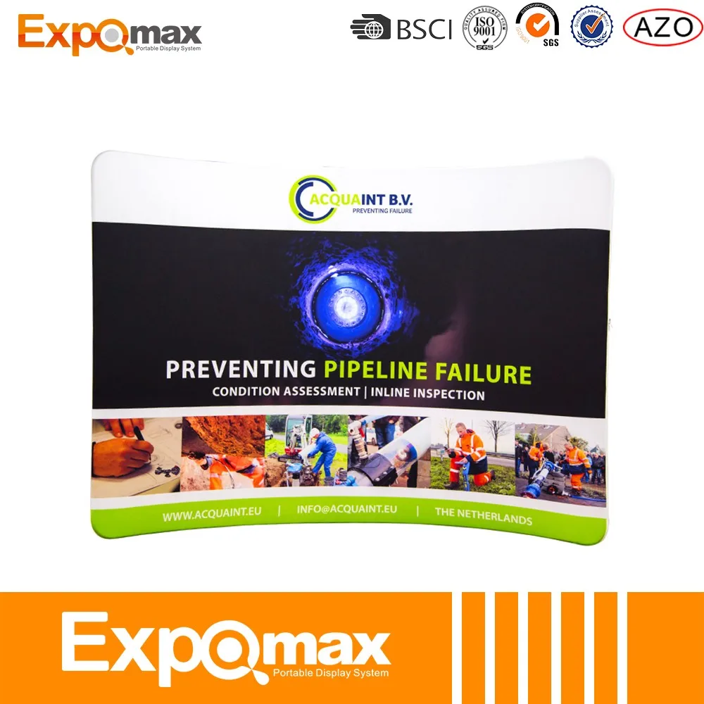 Китай оптовой индивидуальные портативные выставка дисплей ткани баннер стены