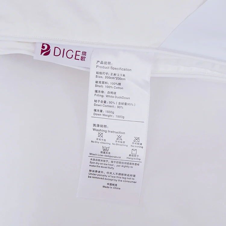 Hot sale bedding hotel cotton quilt for sleeping