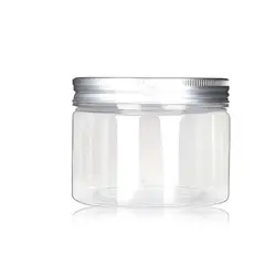 Food Grade PET Material Transparent Round Food Salad Jar 250ml 300ml 500ml 1000ml with Air-tight Lid