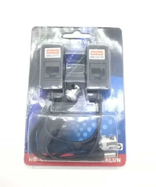 1ch пассивный 720p/1080p CVI TVI AHD HD BNC к RJ45 преобразователь CCTV Video Balun с питанием