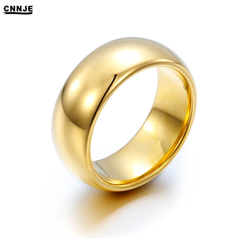 
Plating High Polish Dubai Gold Tungsten Carbide Latest Gold Finger Ring Designs Wedding Ring 