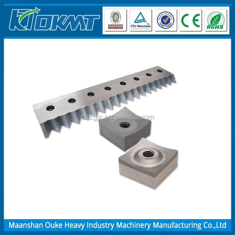 Good quality single shaft shredder blades and knives