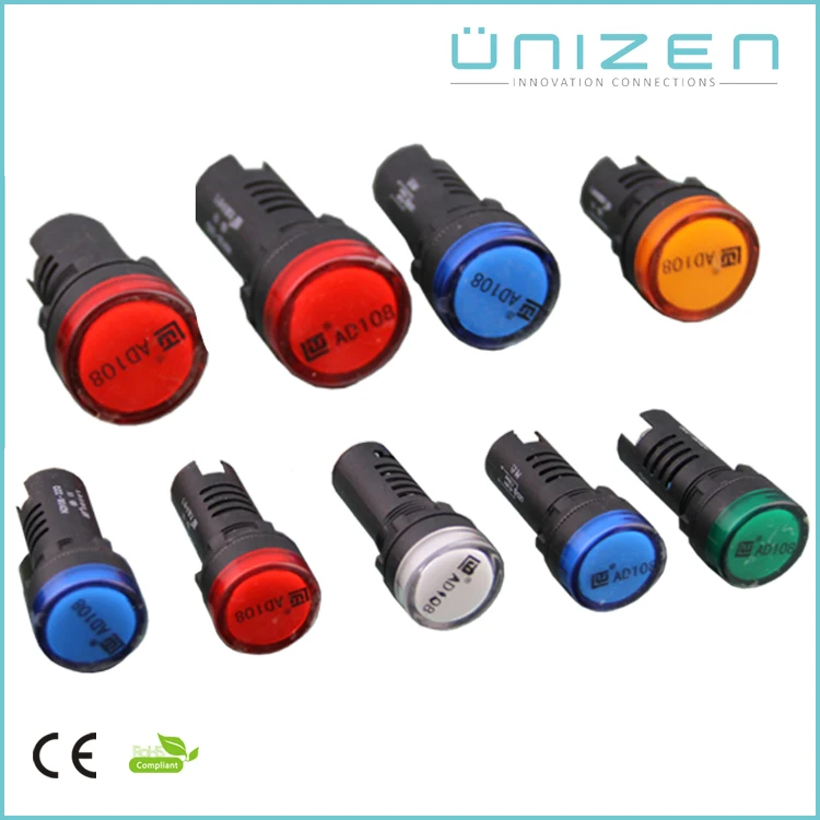 UNIZEN 2017 Трендовые Продукты AC DC 24 В 220 В 380 В Долгую Жизнь Светодиодный Индикатор