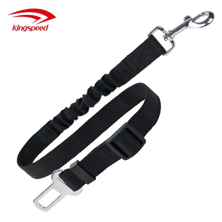 Amazon Hot Sale Adjustable Pet Dog Cat Car Seat Belt Safety Seatbelt Leash with Elastic Buffer Bungee