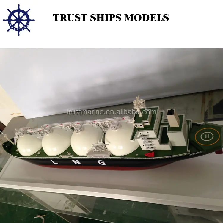 Handmade Miniature Scale LNG Ship Models