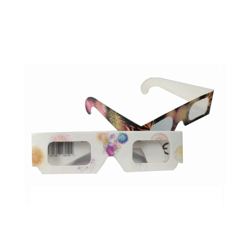 Бумажные очки, праздничные бумажные 3d очки с фейерверком, очки с дифракцией, индивидуальные 3d очки с дифракцией (60796235885)