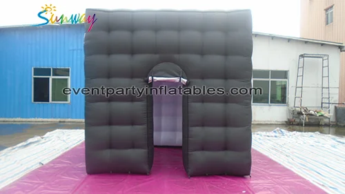 LED lighting cube tent for event party, advertising cube tent LED inflatable photo booth