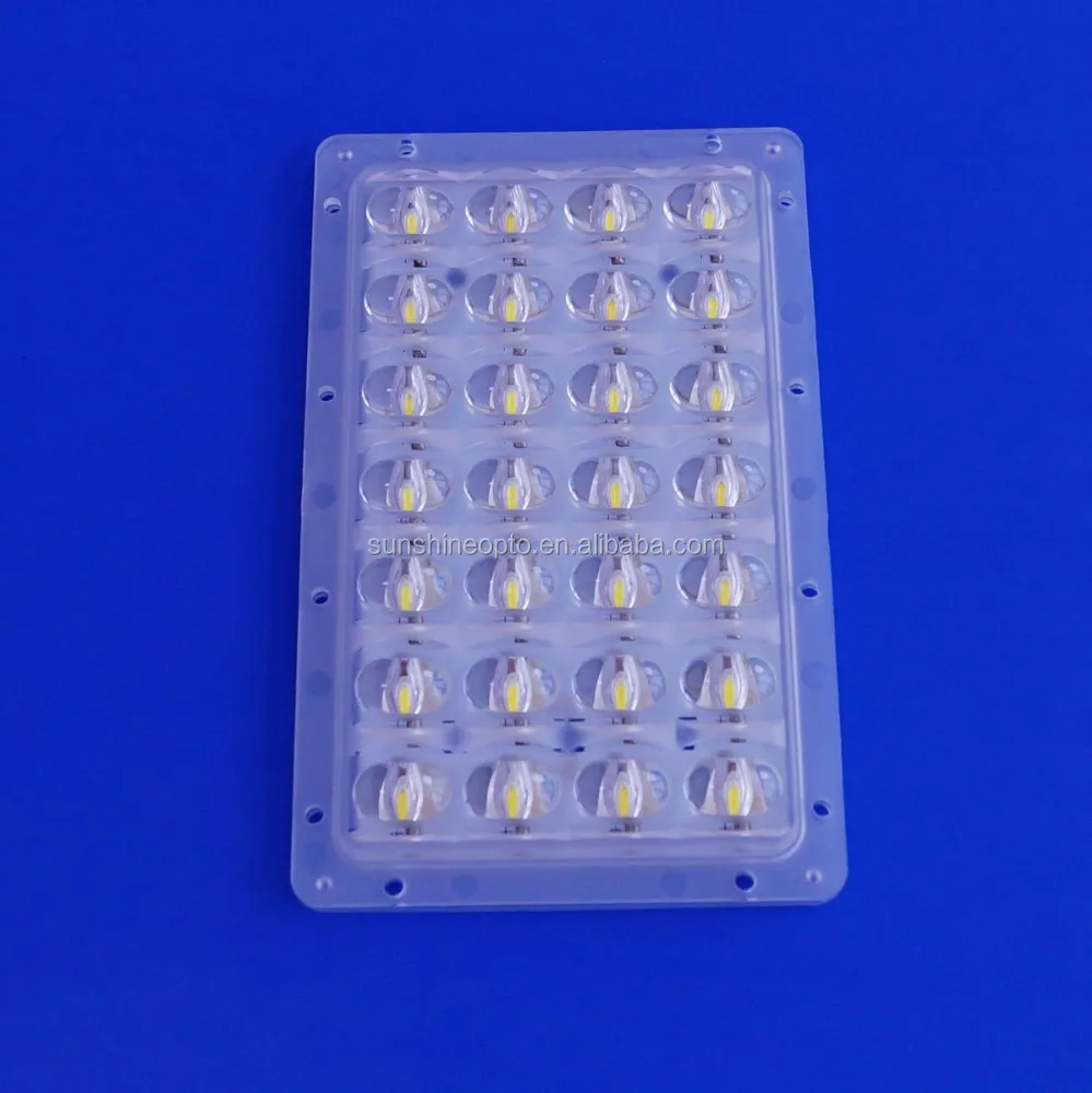 LED Lens 4x7 Street Light Array Lens 70x140 degree For Outdoor Lights