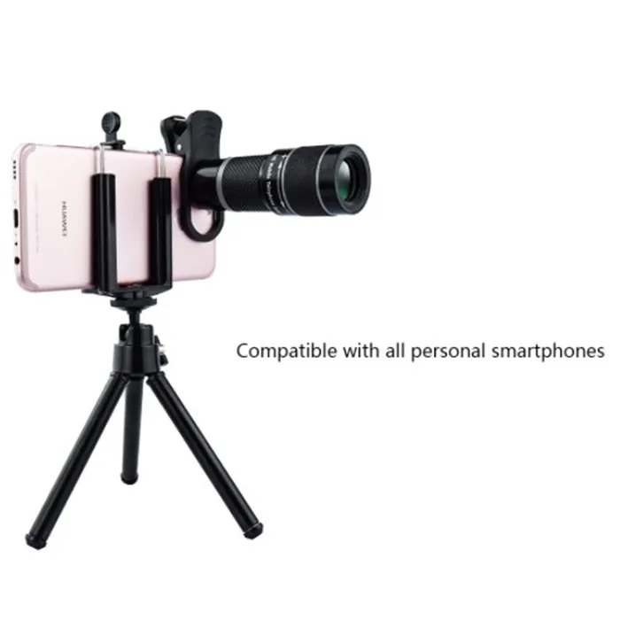 New arrival oem logo mobile phone telescope 18x zoom lens with phone holder for smartphone
