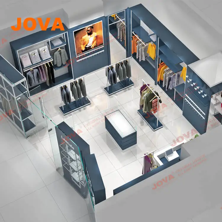High Quality Retail Clothing Store Design Ideas Modern Tailor Shop For Display Garment