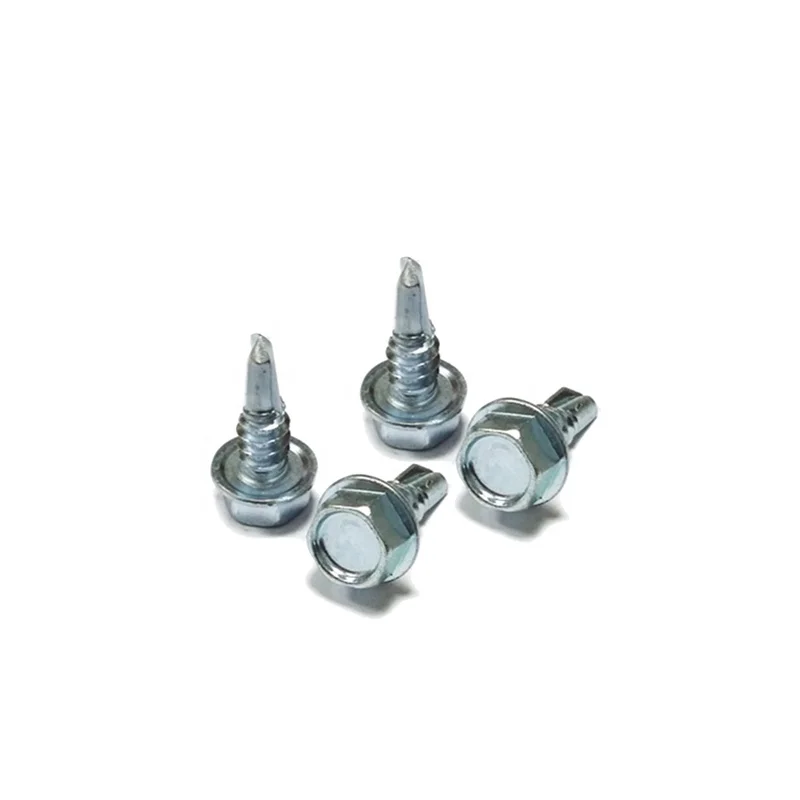 Carbon Steel Hex Washer Flange Head Self Drilling Roofing Screw ,din7504k