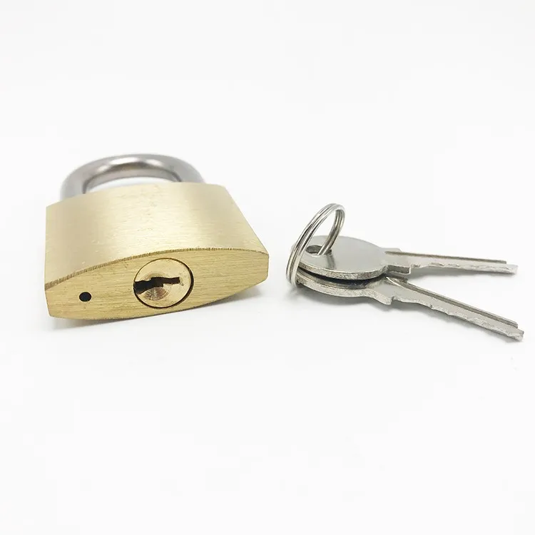 Factory wholesale fine polishing big small thin type best safty cheap price imitate brass padlock