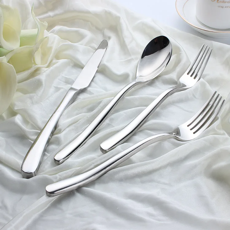 Dinner tableware fork and spoon wedding silverware gift set
