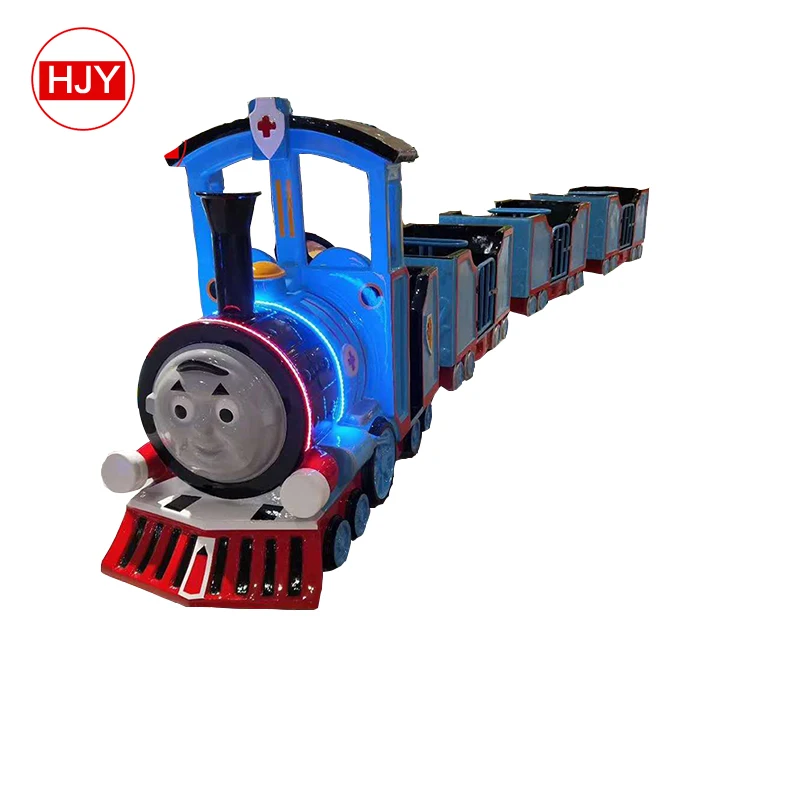 Fantastic!Playground kids train park rides children track train