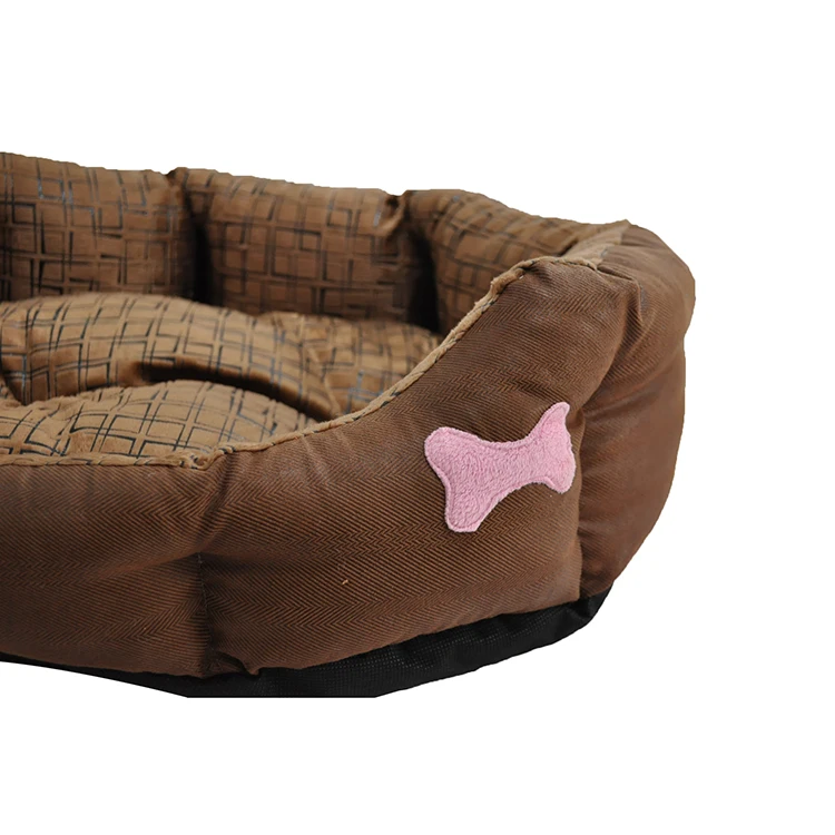 China wholesale custom linen plush sleep small warmer cat pet bed