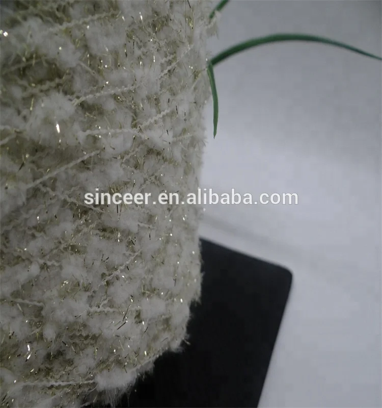 Factory price 1/3.4NM 100%Polyester fancy yarn slub yarn for knitting