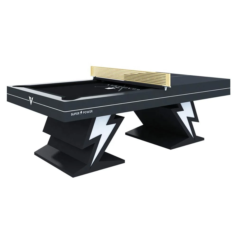 2020  New wood high end  7ft 8ft 9ft 3 in one  American  dining pool table with table tennis on top