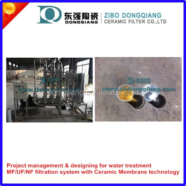 100nm microfiltration ceramic membrane for cross flow filter