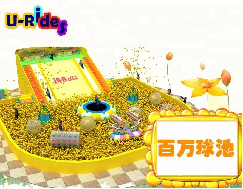 Лидер продаж надувная игра огромный надувной бассейн для шаров аквапарк с горкой парка