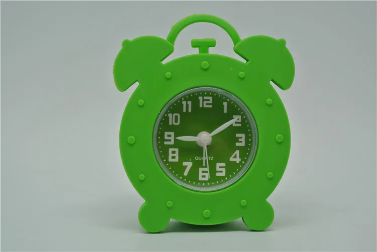 unbreakable silicone clock silent clock children alarm clock