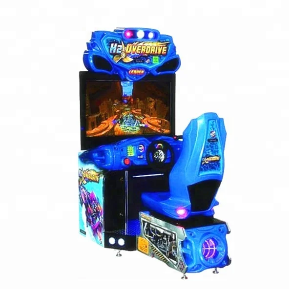 Indoor Amusement H2 OverDrive Car Racing Arcade Video Driving Simulator Arcade Game Machine For Sale