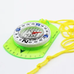 acrylic light green orienteering scale ruler protractor map compass pocket map compass