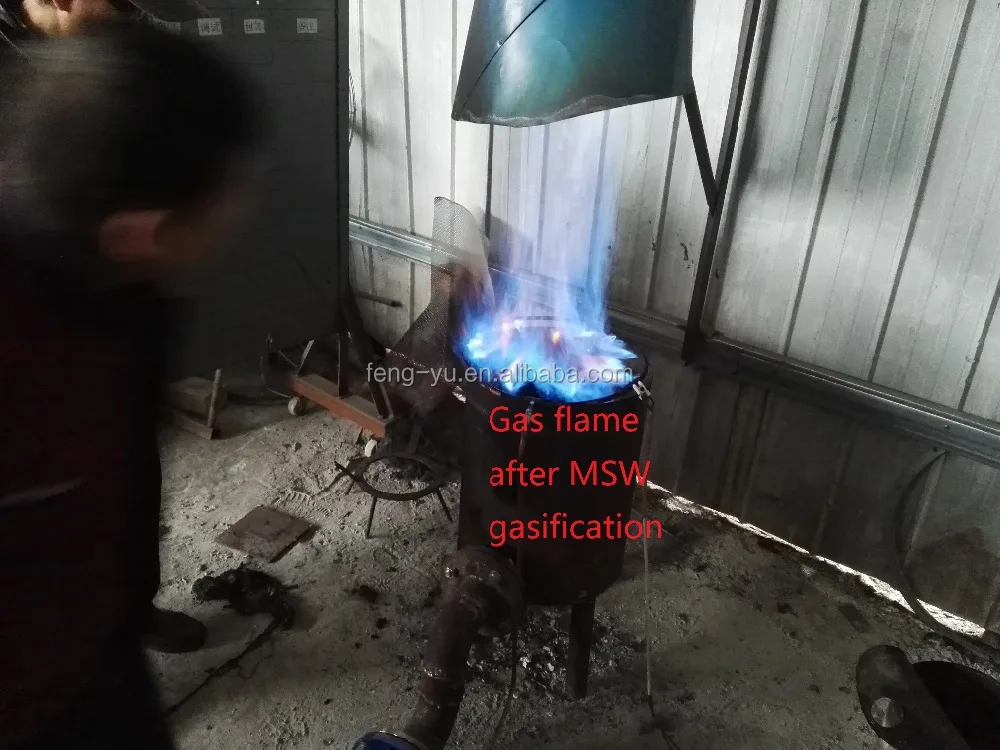 100KW biomass fuel MSW/RDF gasification power generation plant
