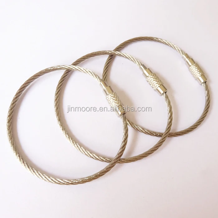 6 Inch Stainless Steel Wire Necklaces Choker With Smooth Screw Clasps