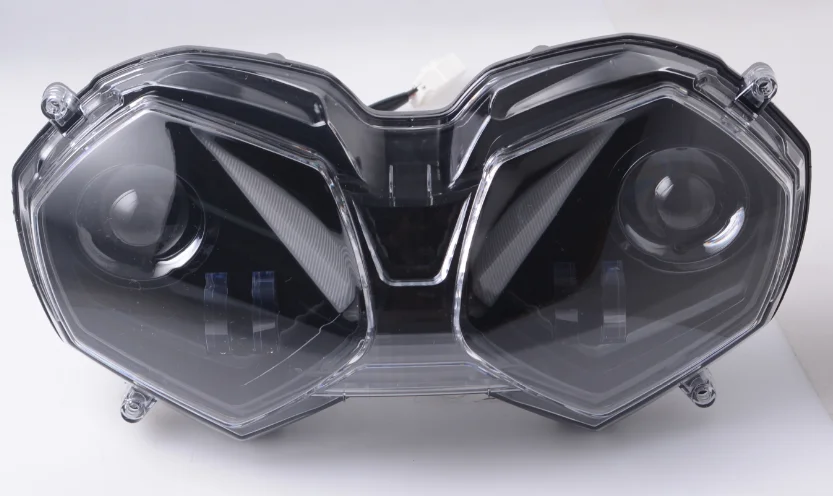 YongJin светодиодная фара для мотоцикла с ангелочками, сменная фара для мотоцикла tiger 800