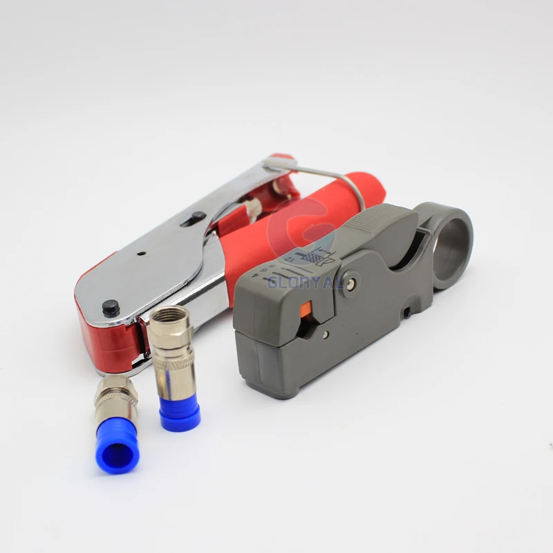 waterproof cable stripper for Coaxial Wire Stripping SET WITH RG6 CONNECTOR