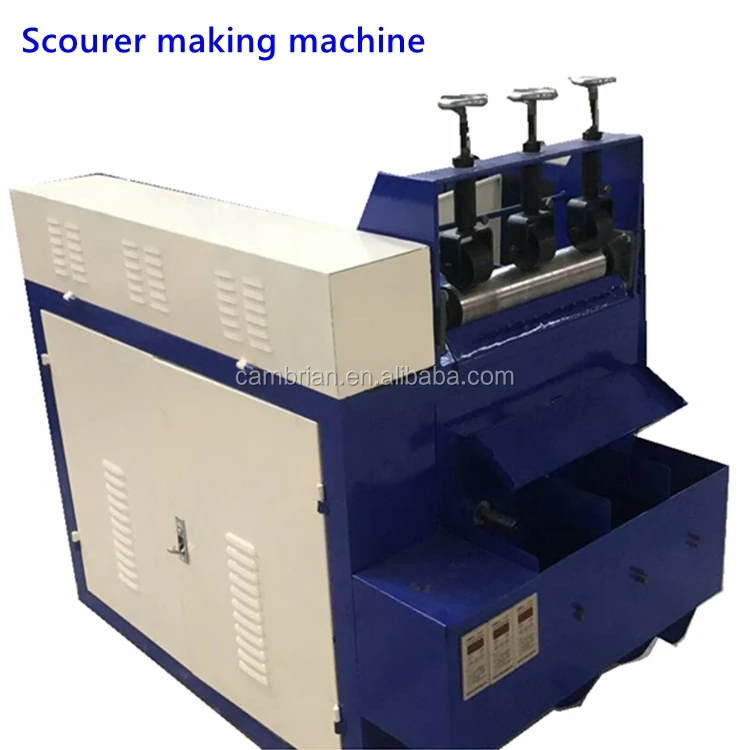 High performance 0.13 stainless steel wire scrubber scourer making machine
